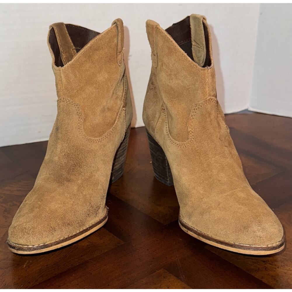 Matisse Bess Brown Suede Leather Ankle BootsWomen Size 7 M Boho Western Cowgirl